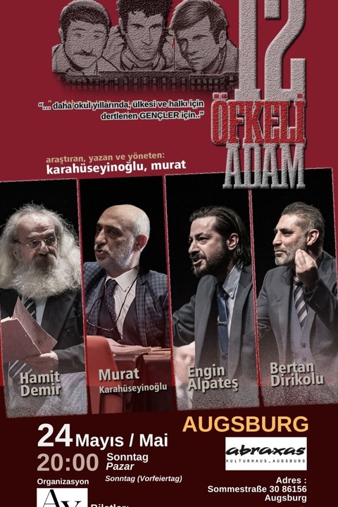 12 �fkeli Adam - Theater in t�rkischer Sprache - Augsburg - 24.05.2026 20:00