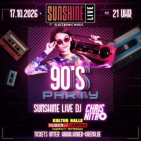 Sunshine 90'er Party - Bad S�ckingen - 17.10.2026 21:00
