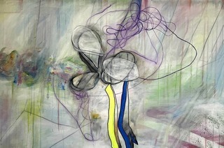 Der Gastk�nstler Lukas B�rgin gibt beim Meet & Greet Einblicke in seine aktuelle Werkserie "Unplugged"