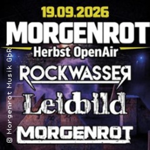 Kombiticket - Morgenrot Herbst Open Air - RUDOLSTADT - 18.09.2026 20:00