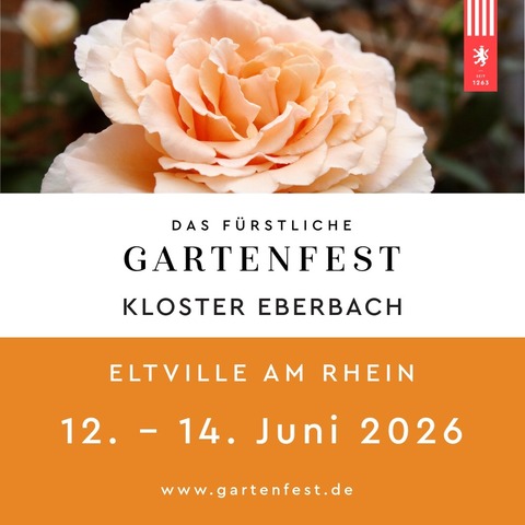 Das F�rstliche Gartenfest Kloster Eberbach - Eltville am Rhein - 12.06.2026 10:00