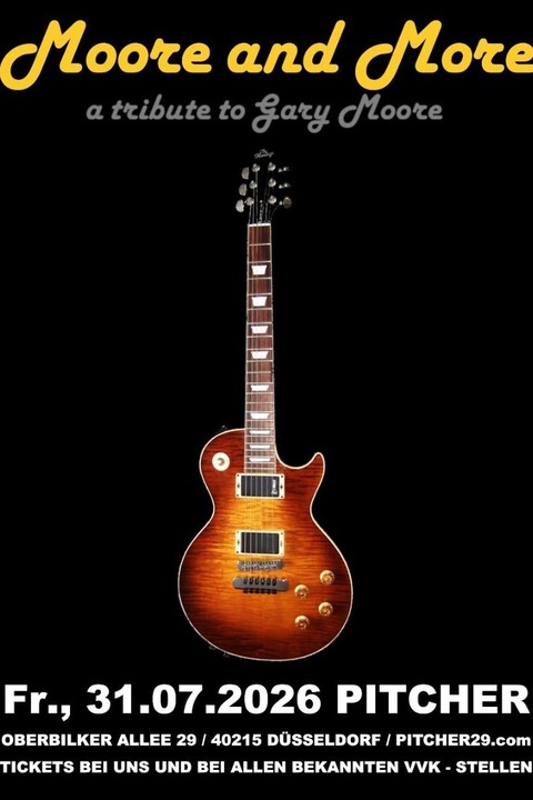 GARY MOORE by MOORE AND MORE - D�sseldorf - 31.07.2026 20:00