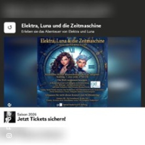 Elektra, Luna und die Zeitmaschine - Salzgitter - 07.06.2026 17:00