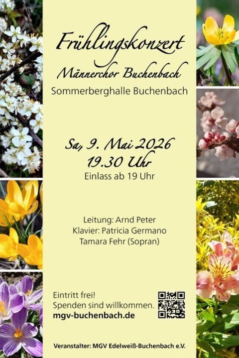 M�nnerchor Buchenbach - Buchenbach - 09.05.2026 19:30