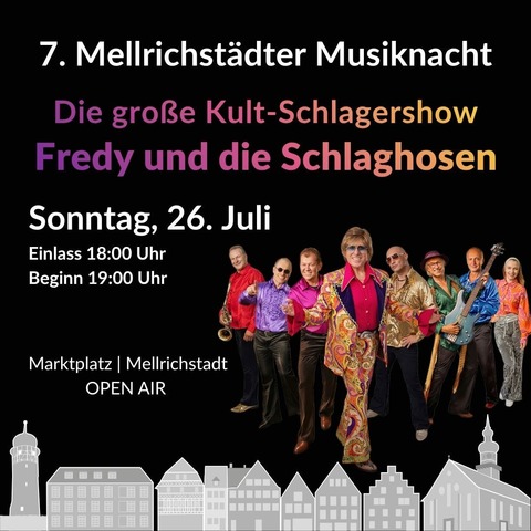 Fredy und die Schlaghosen - Mellrichstadt - 26.07.2026 19:00