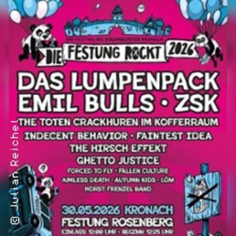 Die Festung Rockt 2026 - Kronach - 30.05.2026 12:00