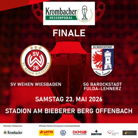 Krombacher-Hessenpokal Finale // Finaltag der Amateure 2026 - Offenbach am Main - 23.05.2026 16:30