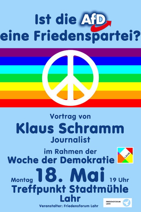 Ist die AfD eine Friedenspartei? - Lahr - 18.05.2026 19:00