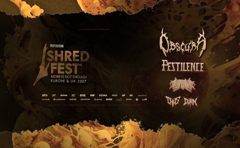 SHRED FEST 2027 - Obscura, Pestilence, Cryptic Shift, Thus & DVRK - Aschaffenburg - 20.01.2027 18:30