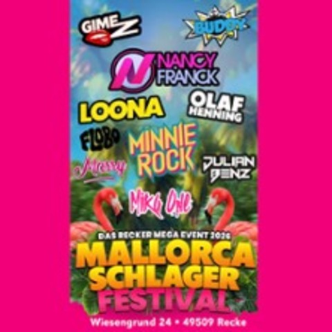Mallorca Schlager Festival - Loona, Nancy Franck, Julian Benz, Olaf Henning u.a. - RECKE - 15.08.2026 13:00