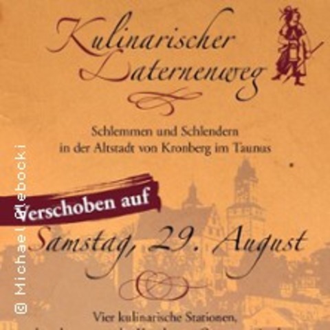Kulinarischer Laternenweg - KRONBERG IM TAUNUS - 29.08.2026 19:00