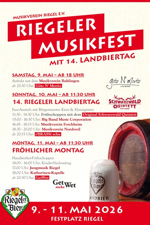 Riegeler Musikfest - Riegel - 09.05.2026 18:00