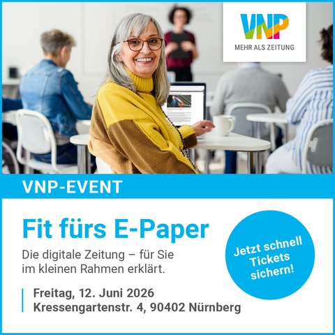 Fit f�r die digitale Zeitung - E-Paper Schulung - N�rnberg - 12.06.2026 10:00