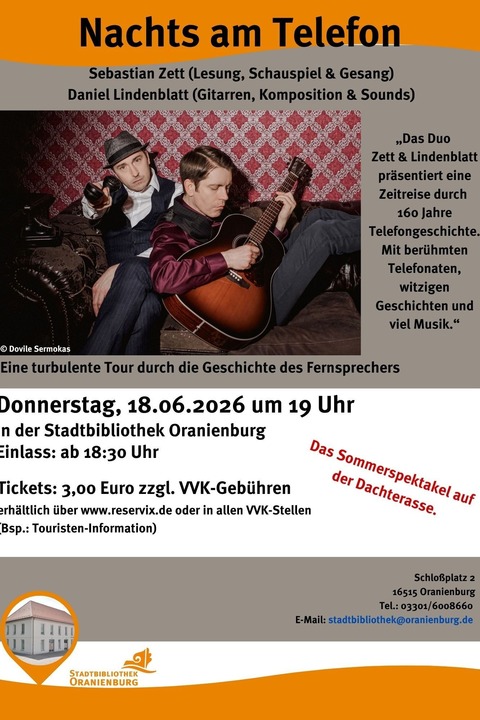 Nachts am Telefon - Oranienburg - 18.06.2026 19:00