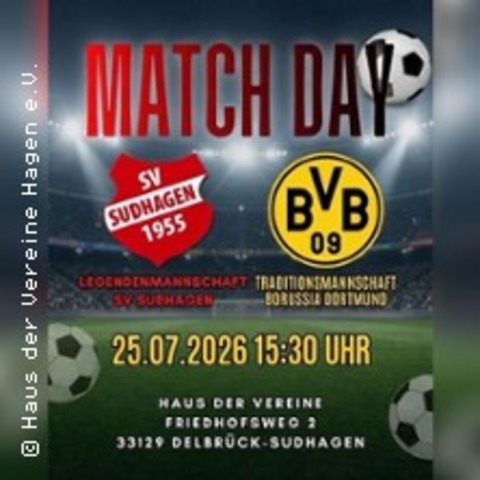 SV Sudhagen vs Traditionsmannschaft BVB - DELBR�CK - 25.07.2026 15:30