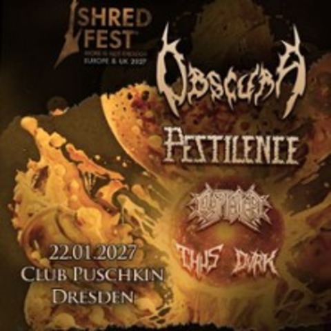 Obscura + Pestilence - DRESDEN - 22.01.2027 18:00
