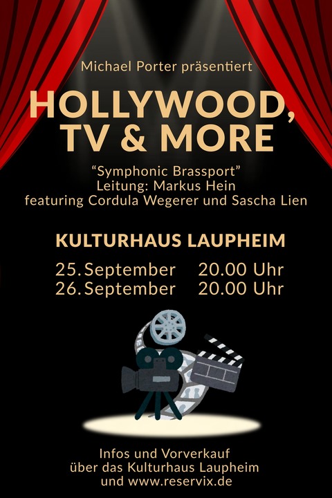 Hollywood, TV & more - Laupheim - 25.09.2026 20:00