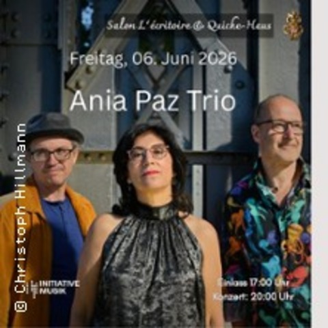 Ania Paz Trio - Inspiring Energy Live - BERLIN - 26.06.2026 20:00
