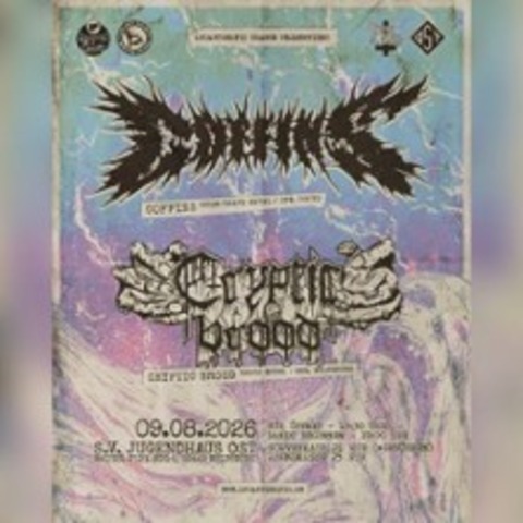 COFFINS + CRYPTIC BROOD - WOLFSBURG - 09.08.2026 18:30