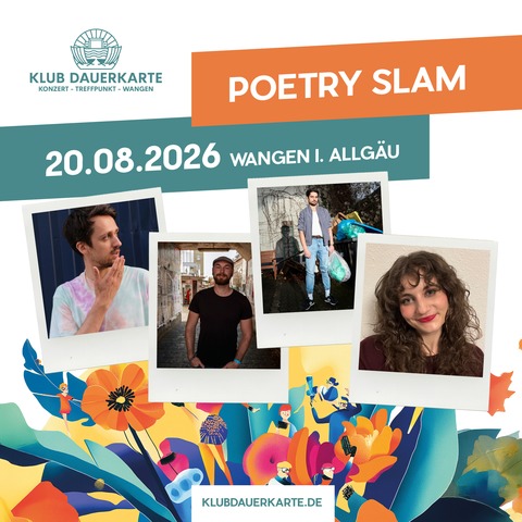 Klub Dauerkarte - Poetry Slam - Wangen im Allg�u - 20.08.2026 17:30