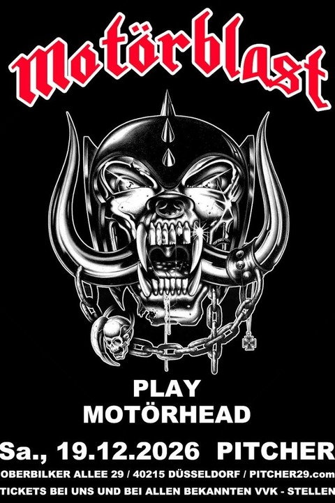 Mot�rhead by Mot�rblast - D�sseldorf - 19.12.2026 20:00