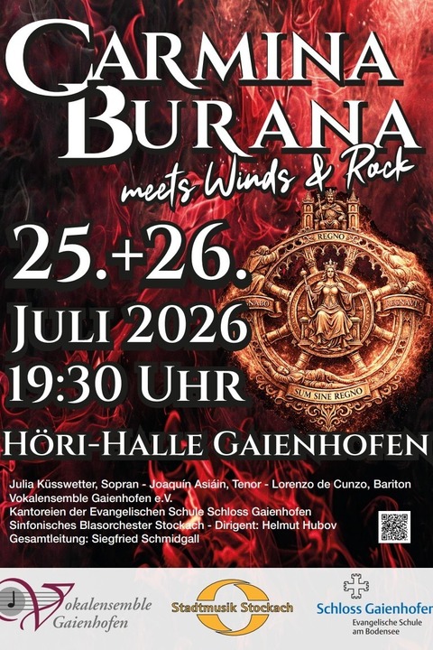 Carmina Burana meets Winds & Rock - Gaienhofen - 26.07.2026 19:30