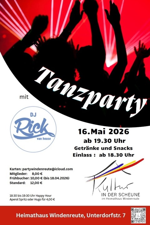 Tanzparty - Emmendingen - 16.05.2026 18:30