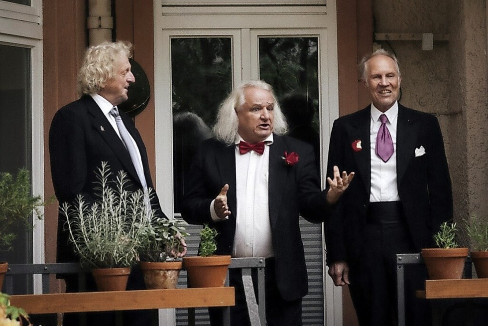 Das A-Capella-Trio „M�nnertreu“ singt im Jos-Fritz-Caf� Freiburg, Spechtpassage - Badische Zeitung TICKET