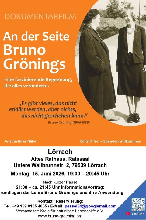 An der Seite Bruno Gr�nings - L�rrach - 15.06.2026 19:00