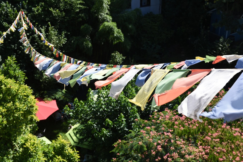 Gartencaf� im Tibet Kailash Haus - Freiburg