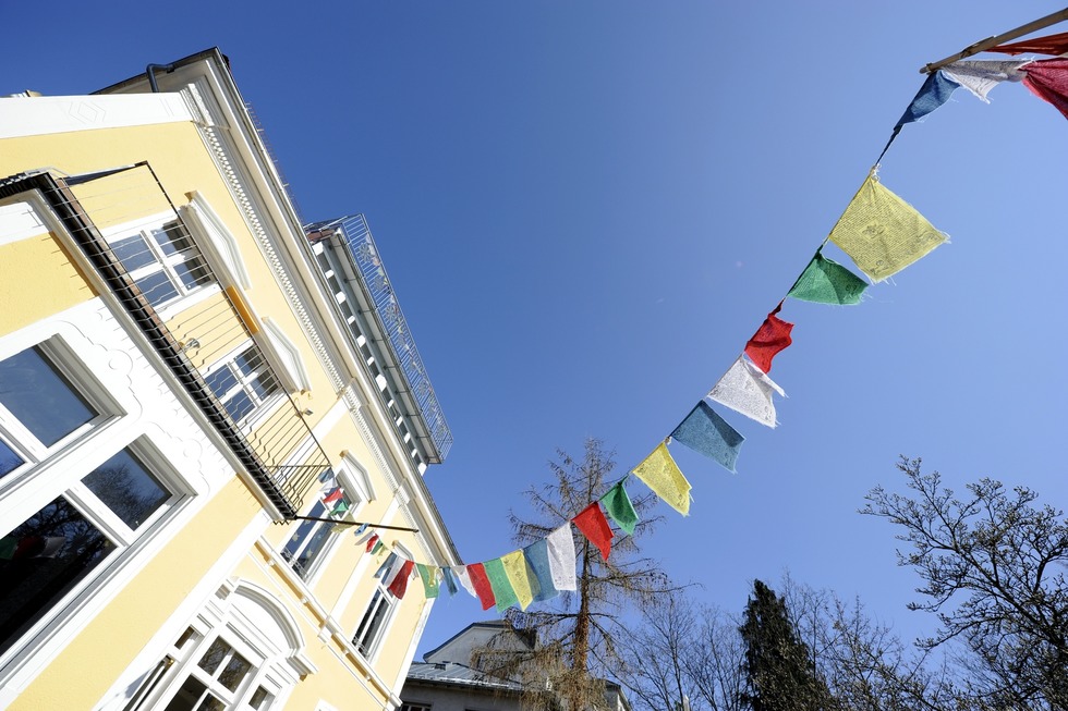 Gartencaf� im Tibet Kailash Haus - Freiburg