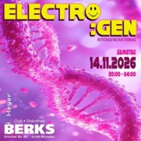 ELECTRO - GEN - W�RSELEN (AACHEN) - 14.11.2026 20:00
