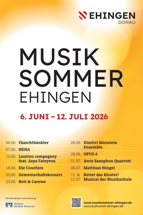 Musiksommer Ehingen 2026 - Wahlabo - Ehingen (Donau) - 12.06.2026 18:00
