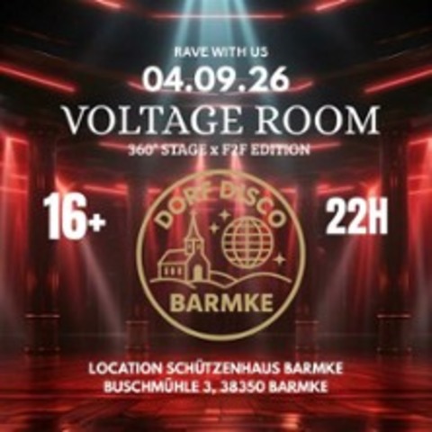 Dorf Disco Voltage Room - HELMSTEDT - 04.09.2026 22:00