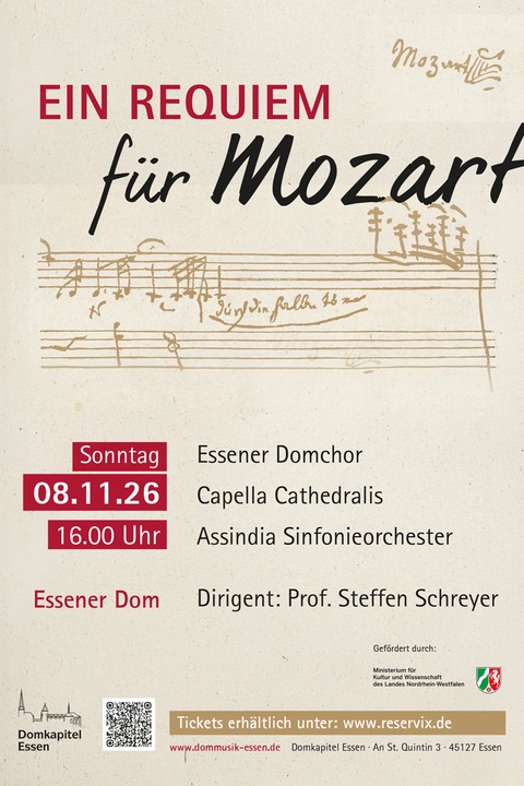Ein Requiem f�r Mozart - Essen - 08.11.2026 16:00