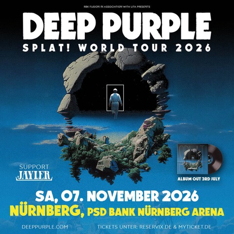 DEEP PURPLE - SPLAT! World Tour 2026 - N�RNBERG - 07.11.2026 19:00