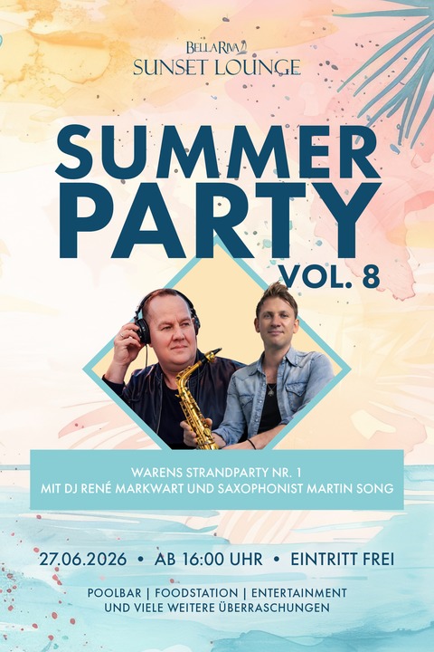 Summer Party & Kinder Holi Festival inkl. �bernachtung f�r 2 Personen - WAREN ( M�RITZ ) - 27.06.2026 16:00