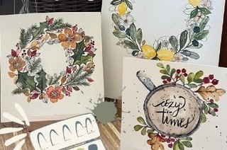 Kreativworkshop: Aquarell in der „Loose Watercolor“-Technik: Moderne Blumenkr�nze
