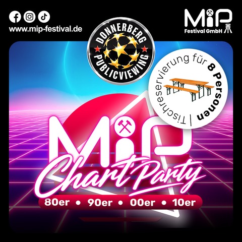Public Viewing am Donnerberg - MIP Chart Party - 80er, 90er, 00er und 10er - Essen-Stadtbezirke IV - 11.07.2026 14:00