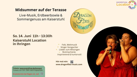 Midsummer auf der Terrasse - Live-Musik, Erdbeerbowle & Sommergenuss am Kaiserstuhl - Ihringen - 14.06.2026 11:00