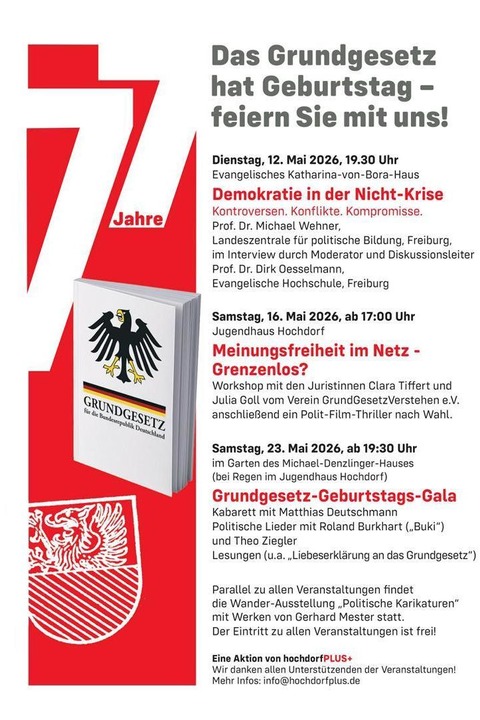Grundgesetz-Geburtstags-Gala - Freiburg - 23.05.2026 19:30