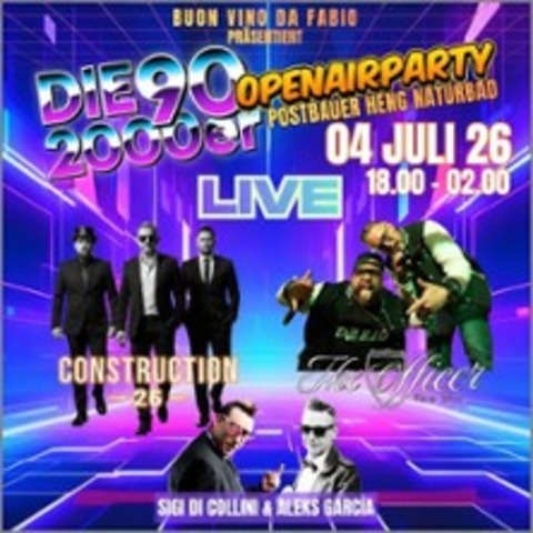90er & 2000er Open Air Party - POSTBAUER-HENG - 04.07.2026 19:00