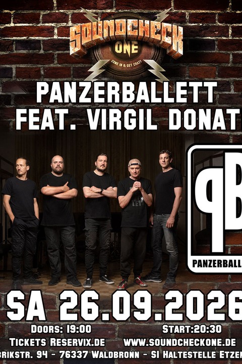 Panzerballett feat. Virgil Donati - Waldbronn - 26.09.2026 19:00