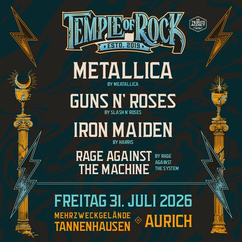 TEMPLE OF ROCK - Tribute Festival - Meatallica, Slash N�Roses, Harris and more - Aurich - 31.07.2026 19:30
