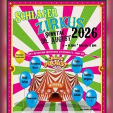 Schlagerzirkus - Gelsenkirchen - 30.08.2026 16:00