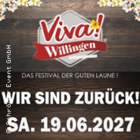 VIVA Willingen - ...das Festival der guten Laune - WILLINGEN - 19.06.2027 12:00