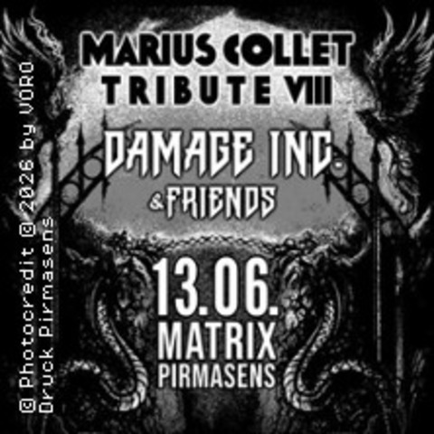 Marius Collet Tribute Volume VIII - PIRMASENS - 13.06.2026 18:00