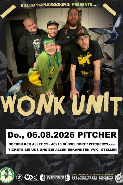 WONK UNIT - D�sseldorf - 06.08.2026 19:00