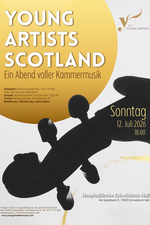 Young Artists Scotland - Ein Abend voller Kammermusik - Schw�bisch Hall - 12.07.2026 18:00
