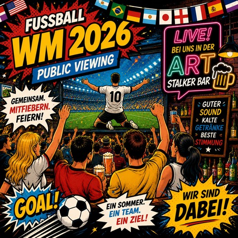 WM Public Viewing im ART Stalker - Deutschland : Cura�ao - BERLIN - 14.06.2026 19:00